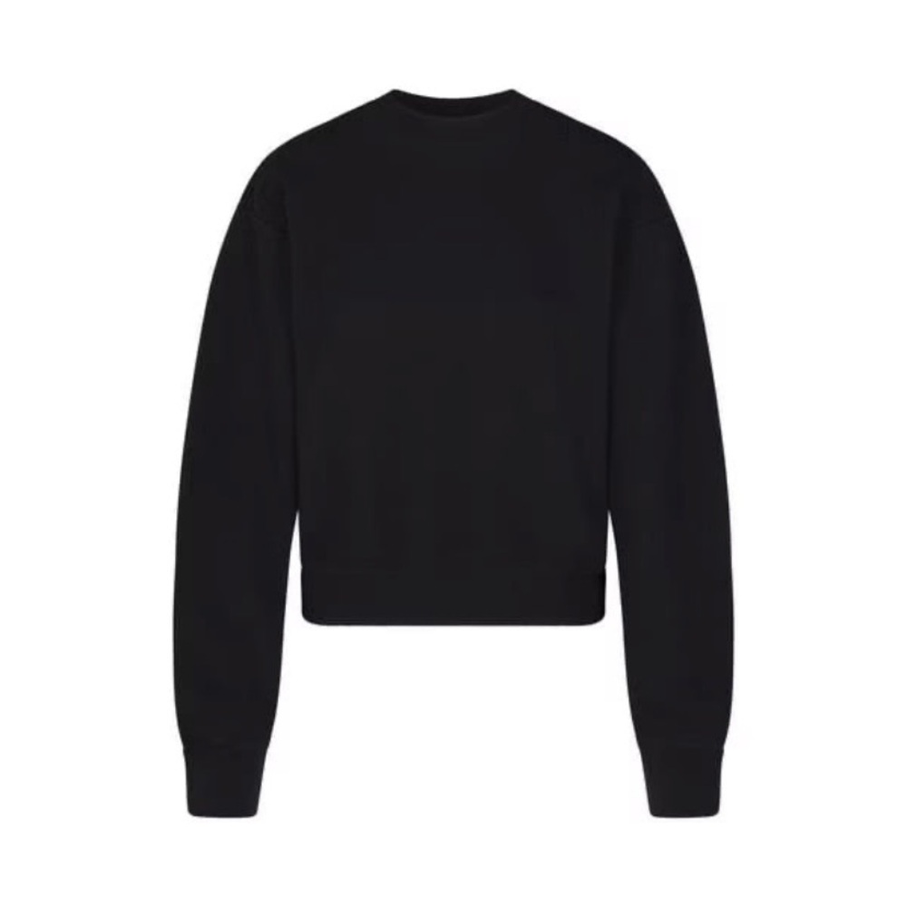 Skims Cotton Fleece Waffle Sweatshirt